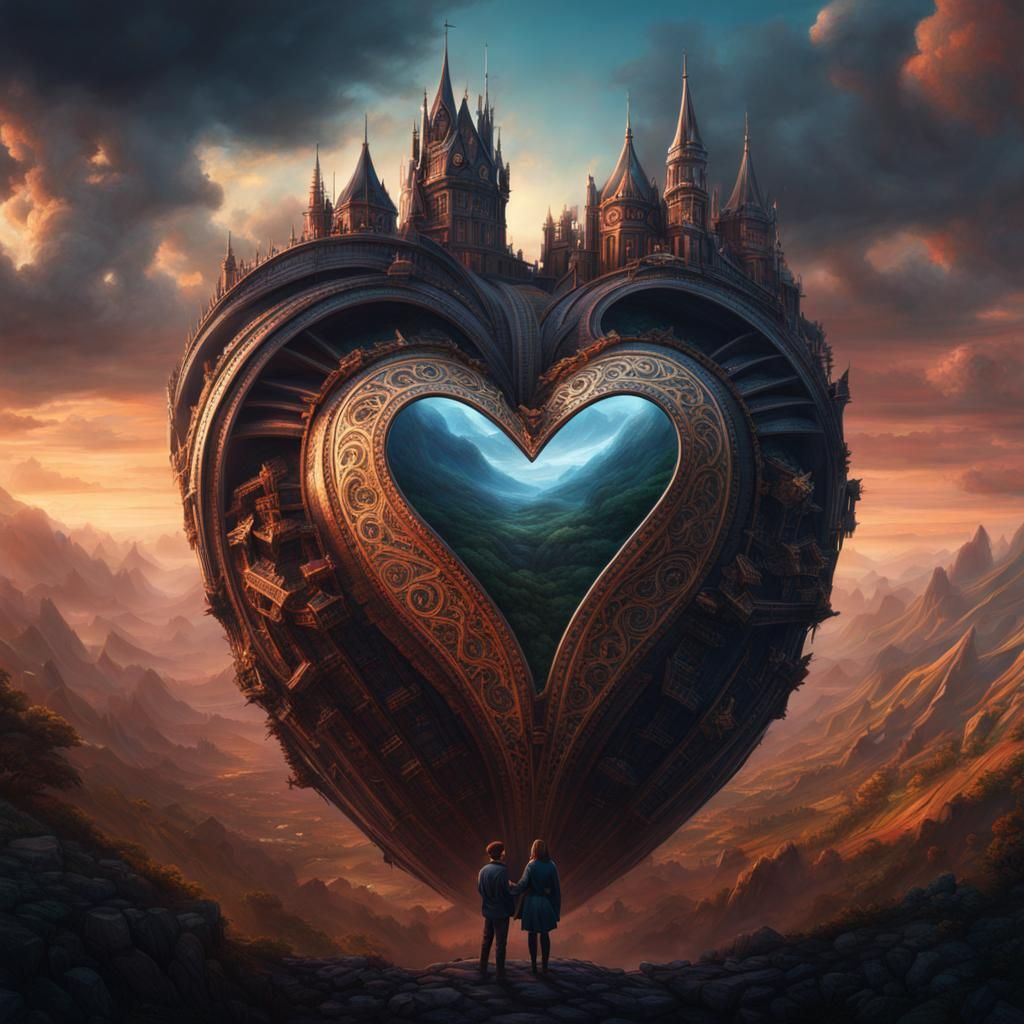 Heart in Hands: Dramatic Digital Matte Painting