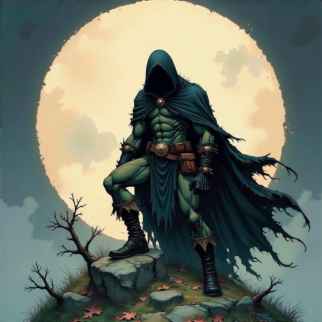 Grimdark Fantasy Art in Marshall Rogers Style