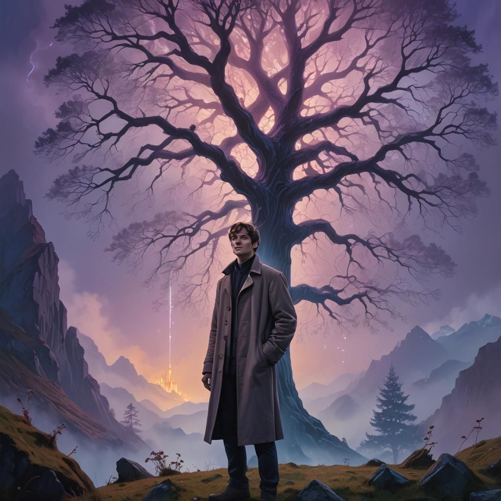 Surreal Swiss Fantasy Scene in Roger Dean Style