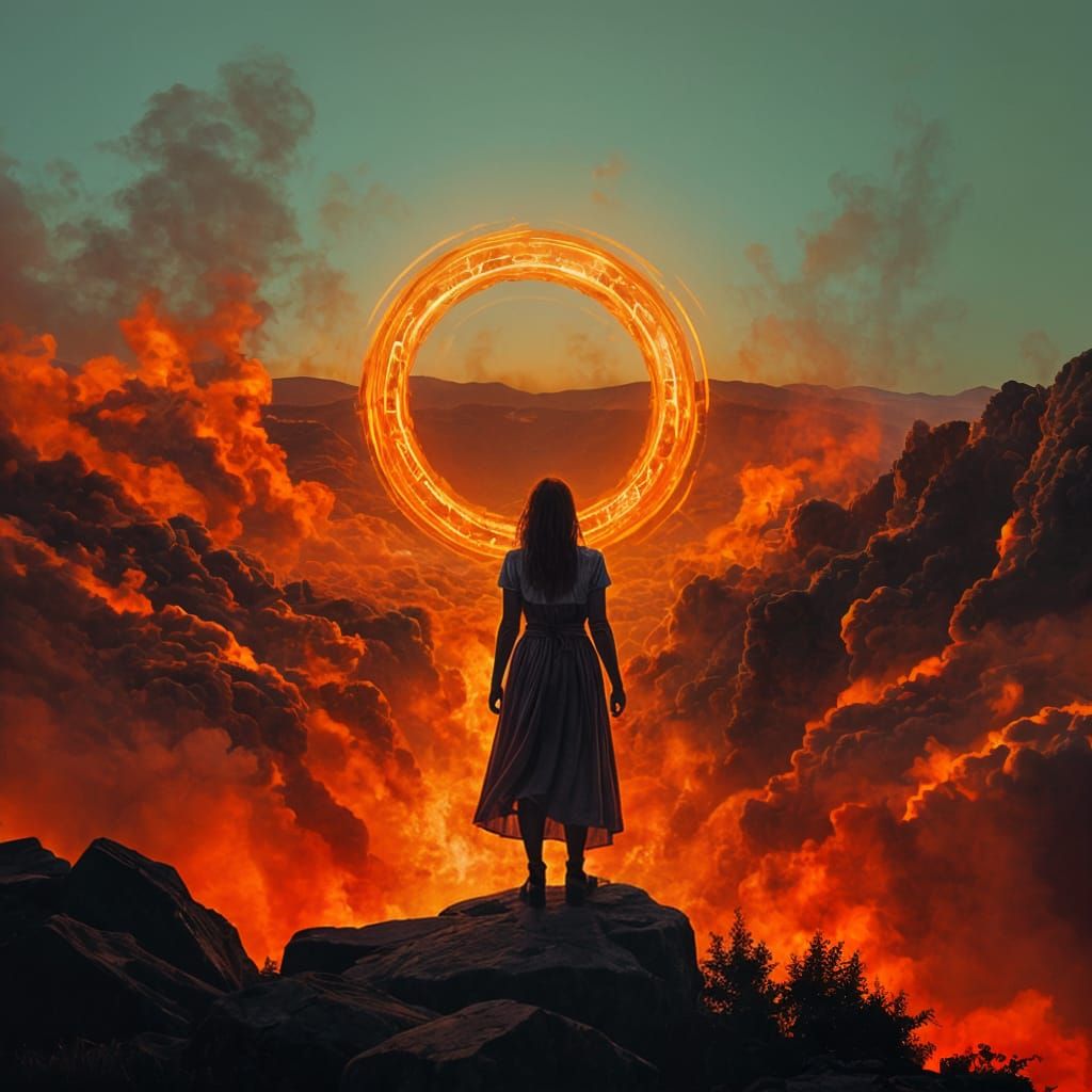 Dramatic Ring of Fire Visual