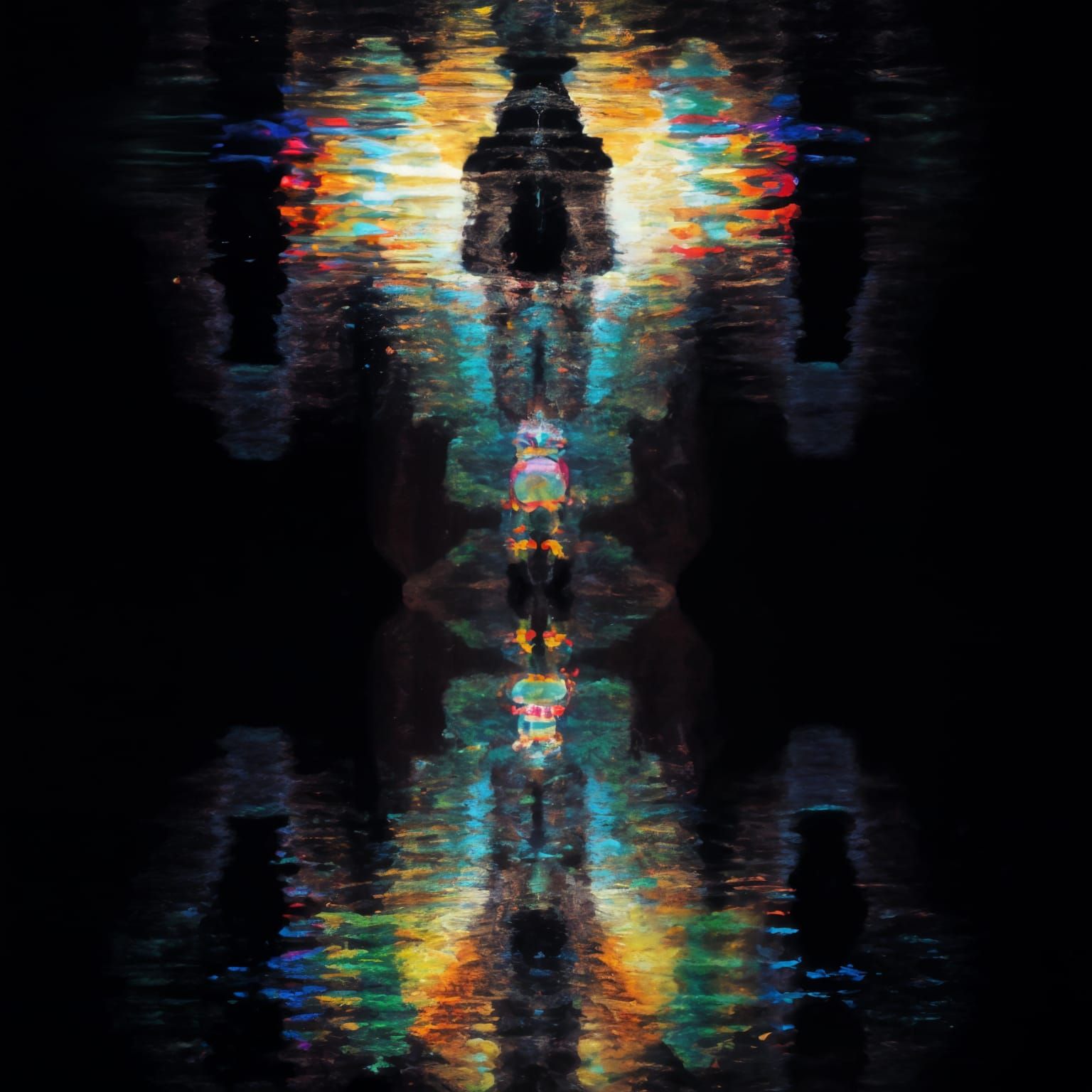 Luminous Prism Entity in Midst of Flux