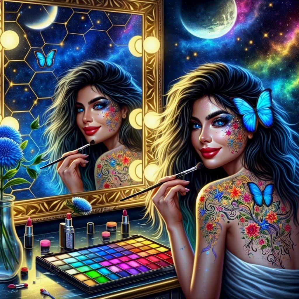 tattoo magical flowers