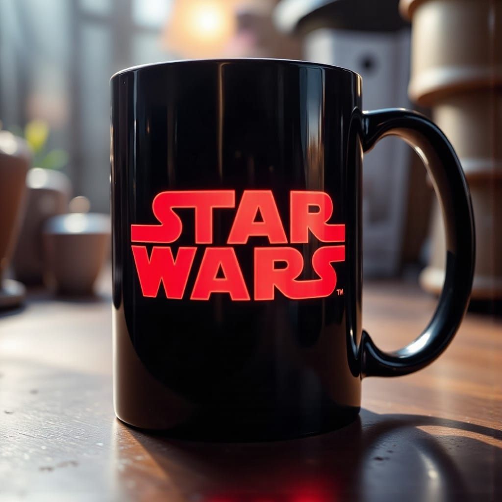 Cinematic Coffee Mug in Hyper-Realistic Style