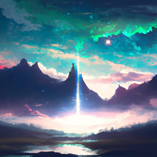 AI's Vision of Ultimate Beauty: Digital Matte Painting