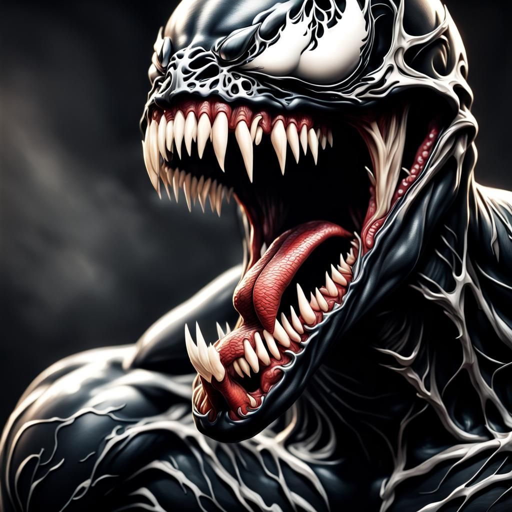 Hyperrealistic Venom Emerges with Intricate Details