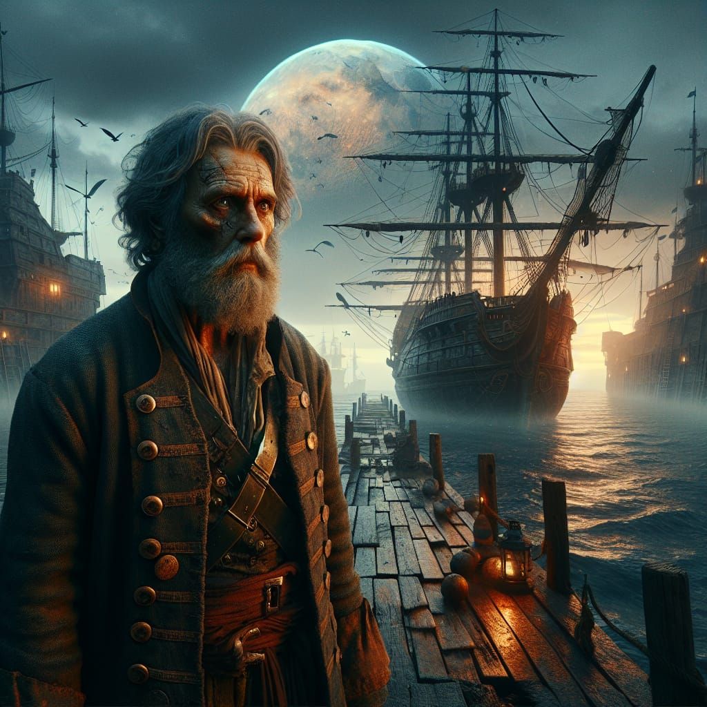 Fantastical Pirate Realm at Dusk