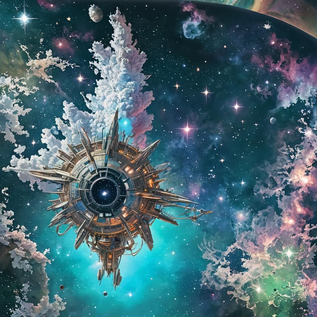 Abstract Star Journey AI Rendering