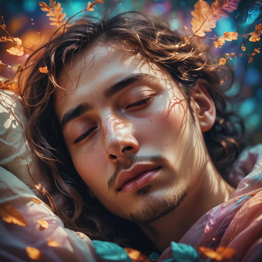 Surreal Dream Face Morphing: Digital Art Portrait