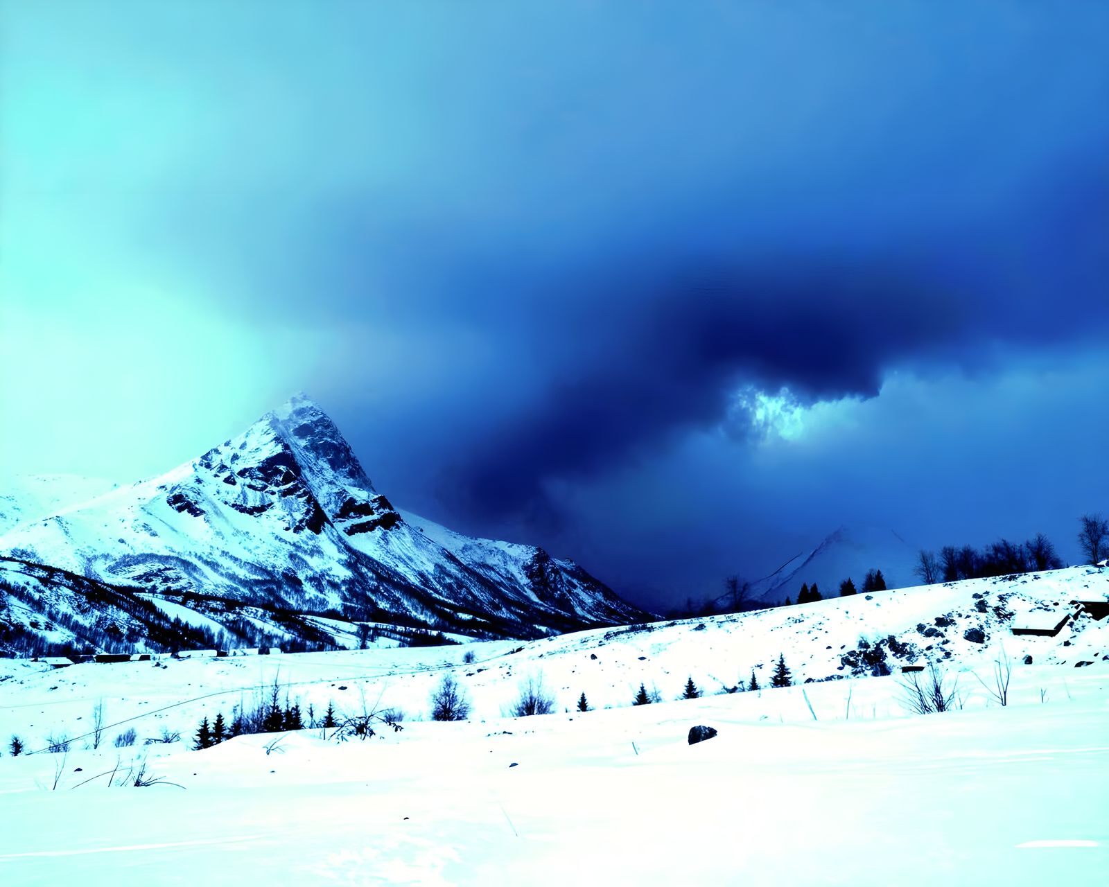 Ominous Snow Apocalypse Over Northern Mountains