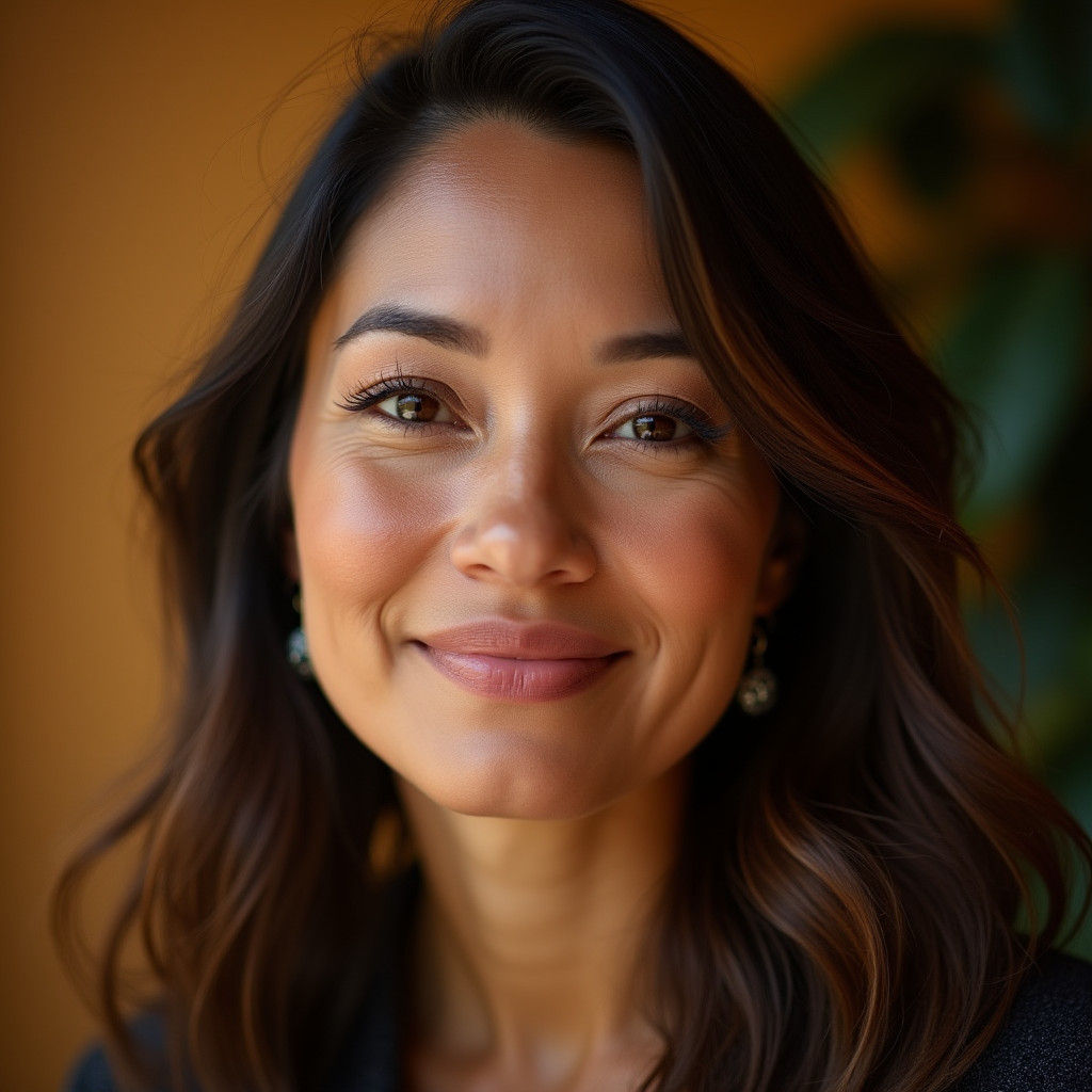 Professional Woman's Portrait with Bokeh Background