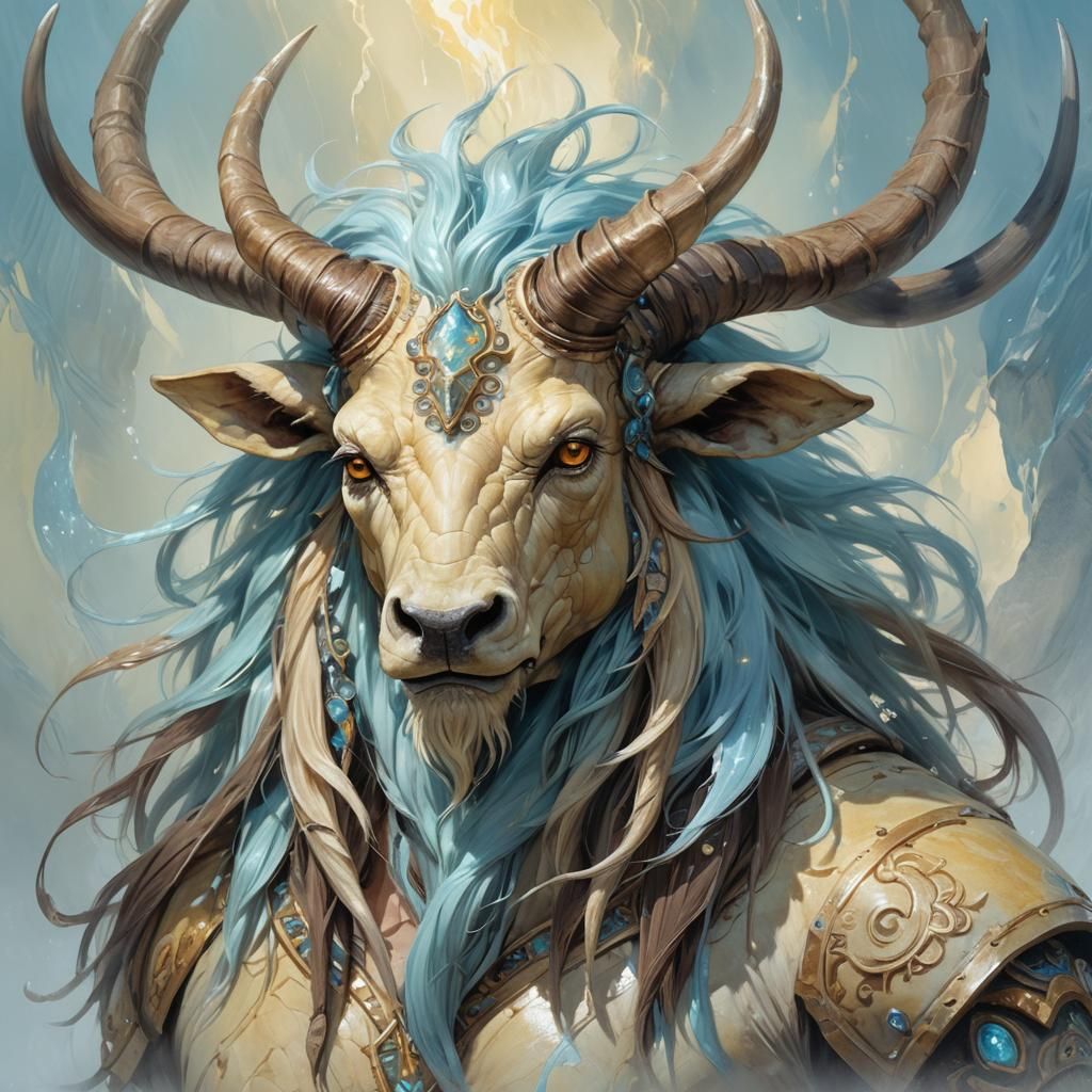 Pastel Fossil Creature Concept Art in Oil Painting Style