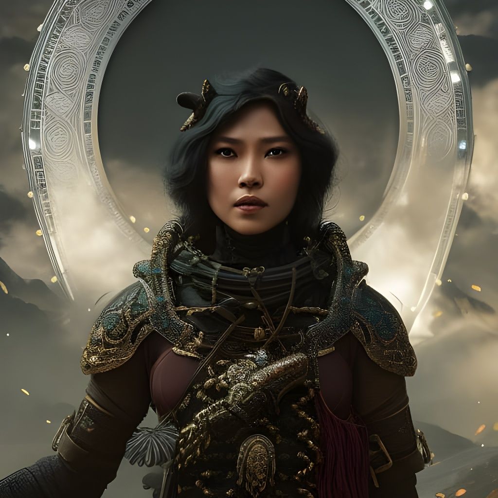 Filigree Cowboy Sheriff Portrait in Hyperdetailed Style