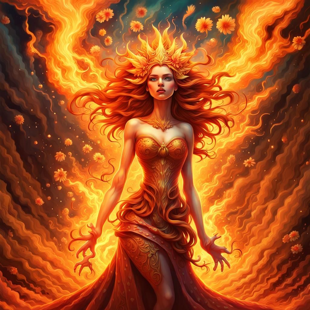 Fiery Fairytale Princess Creates a Supernova Firestorm
