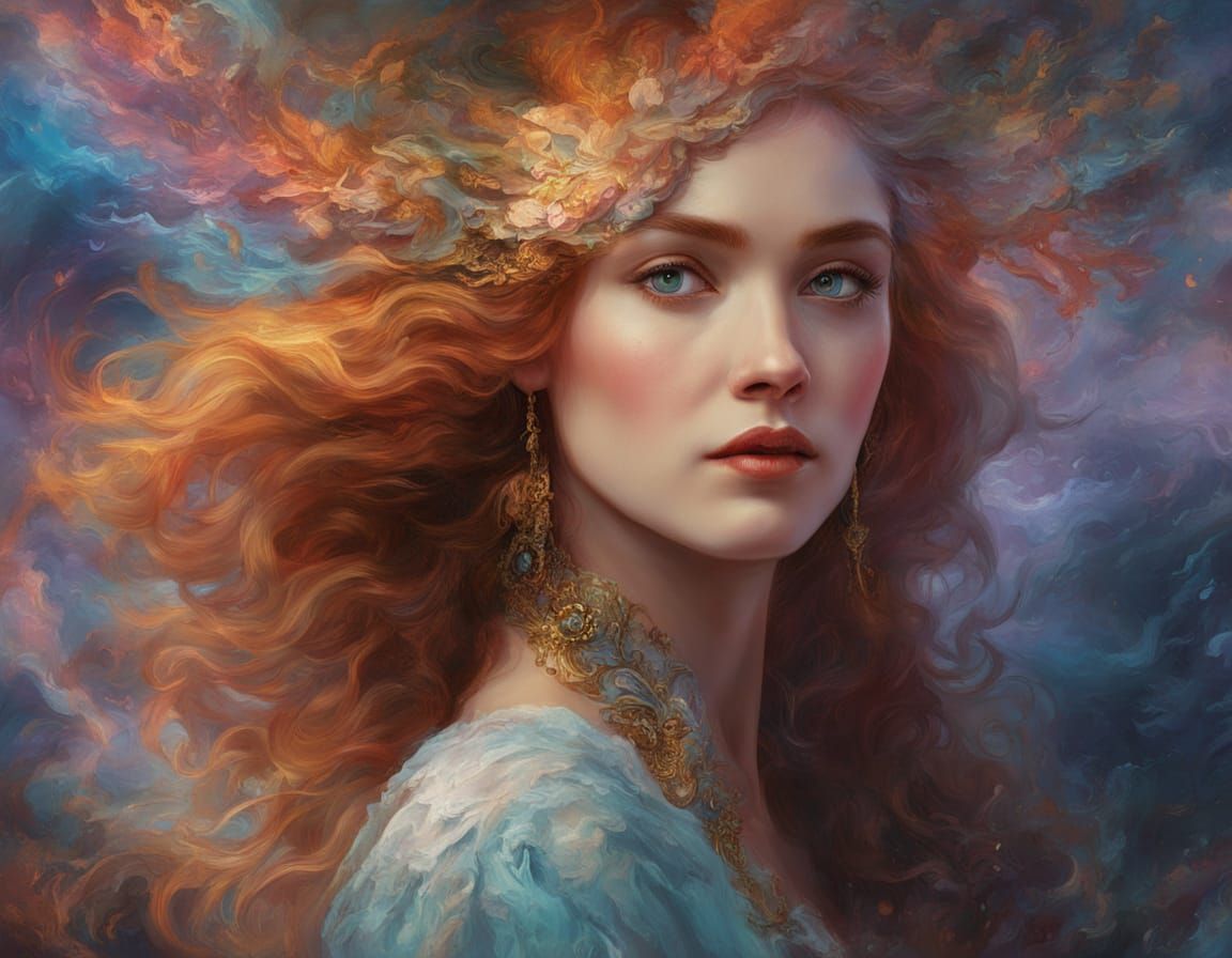 Florence Lawrence Portrait in Dreamy Hyperrealism