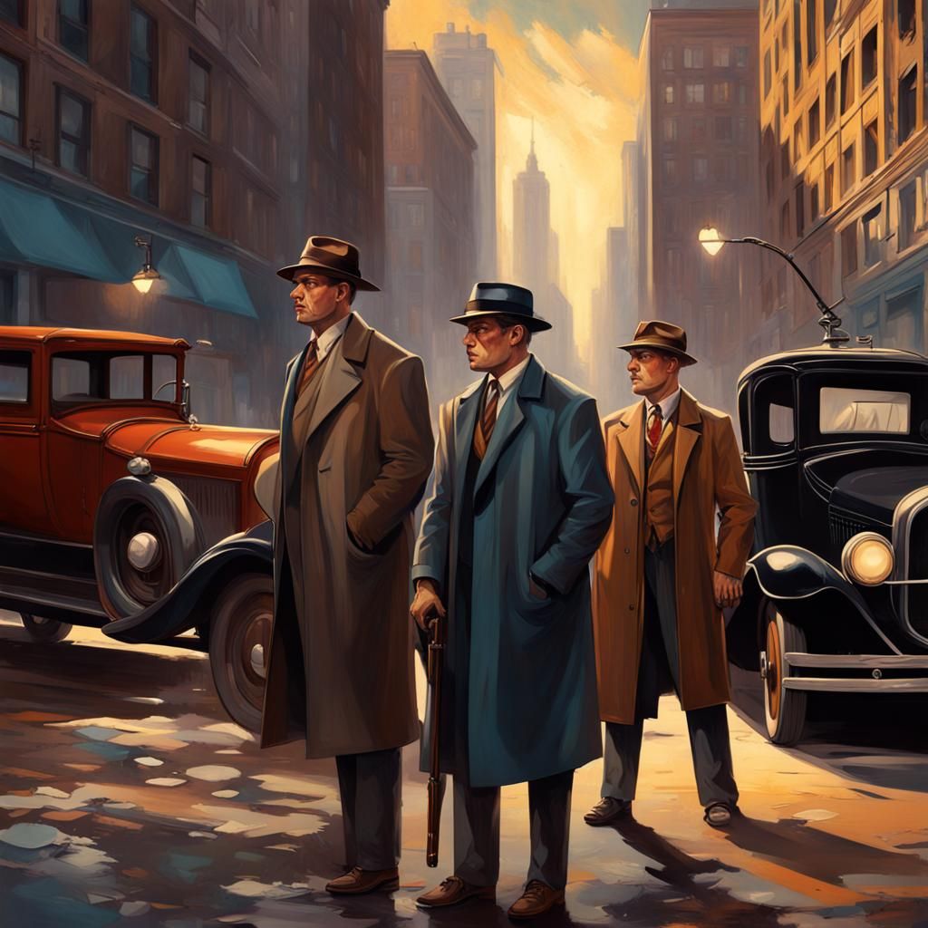 1920s Detectives Investigate Chicago Murder: Splash Art