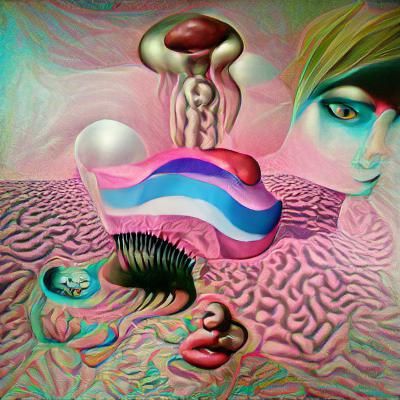 Psychedelic Surrealism: Gender Fluid Portrait