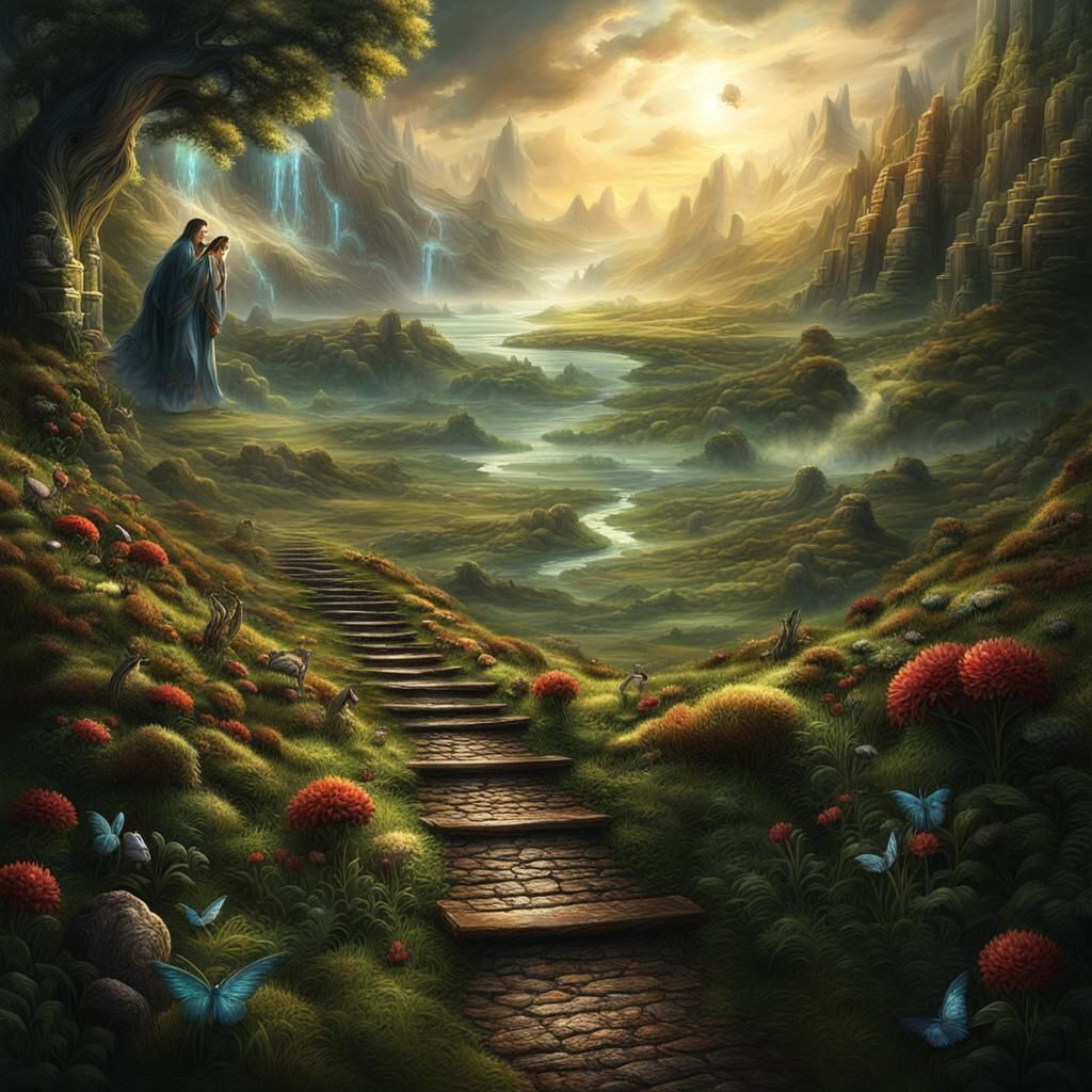 Nature's Secrets: A Dramatic Digital Matte Painting