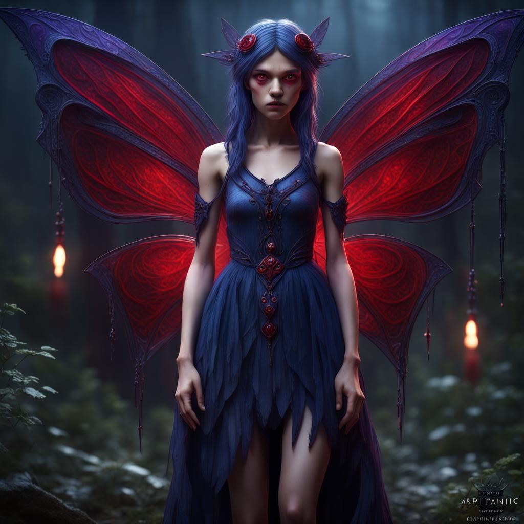 Mystical Dark Faerie in Fantasy Concept Art