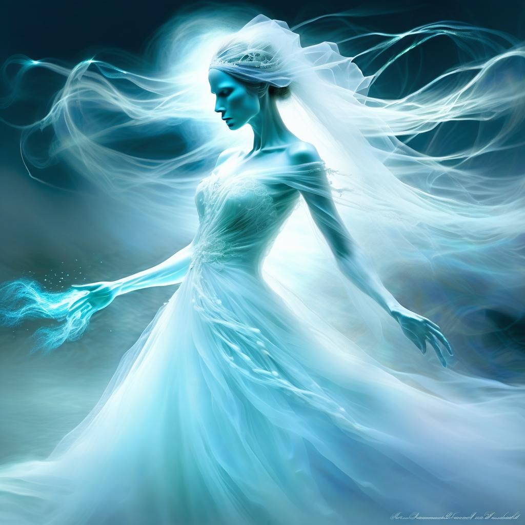 Astrodimensional Ghost Bride in Motion Blur