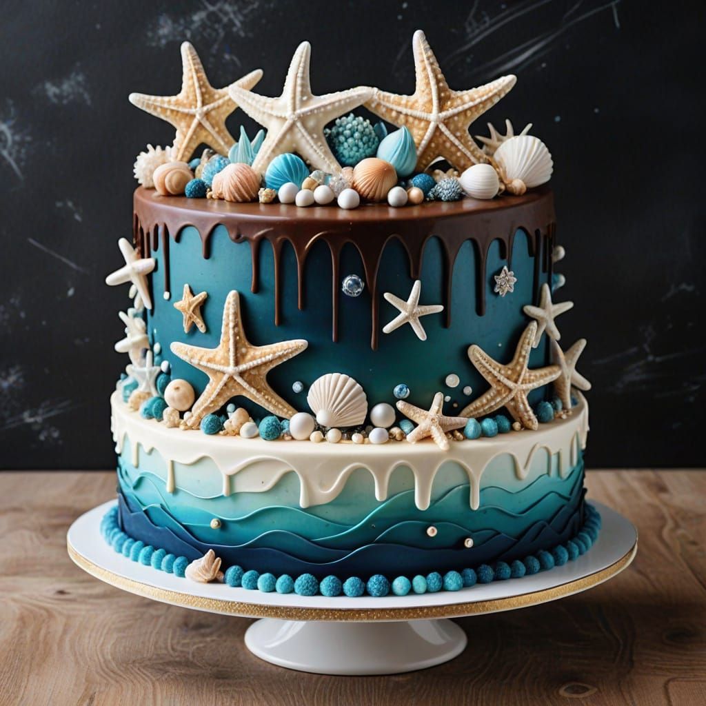 Tropical Oceanic Cake Masterpiece