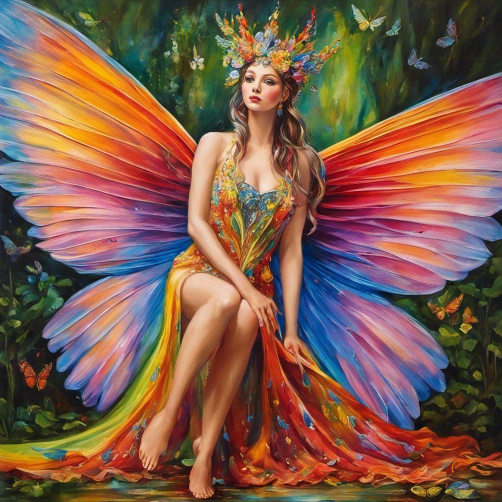 Fairy Queen Portrait in 3D Digital Art Style