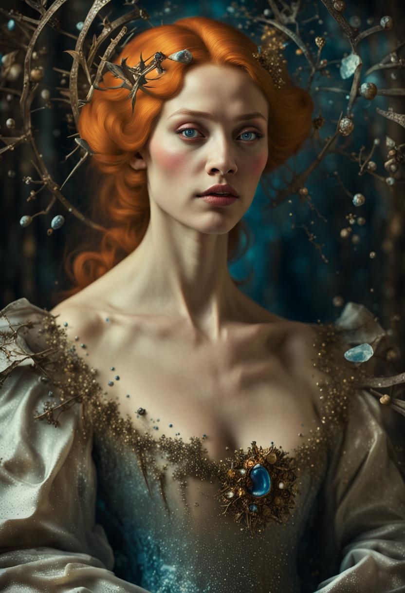 Magical Biological Scene with Dreamy Ethereal Effects