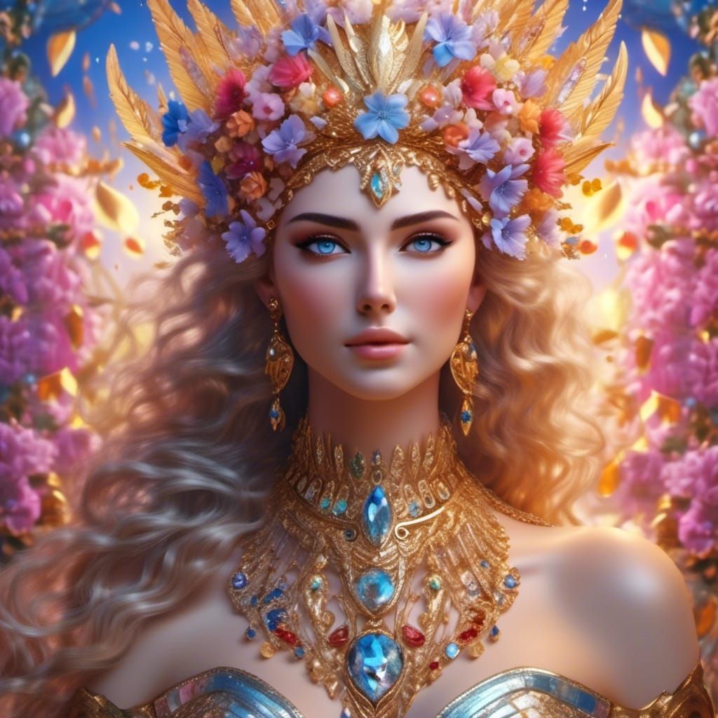Aphrodite: Goddess of Love and Beauty in Hyperrealism