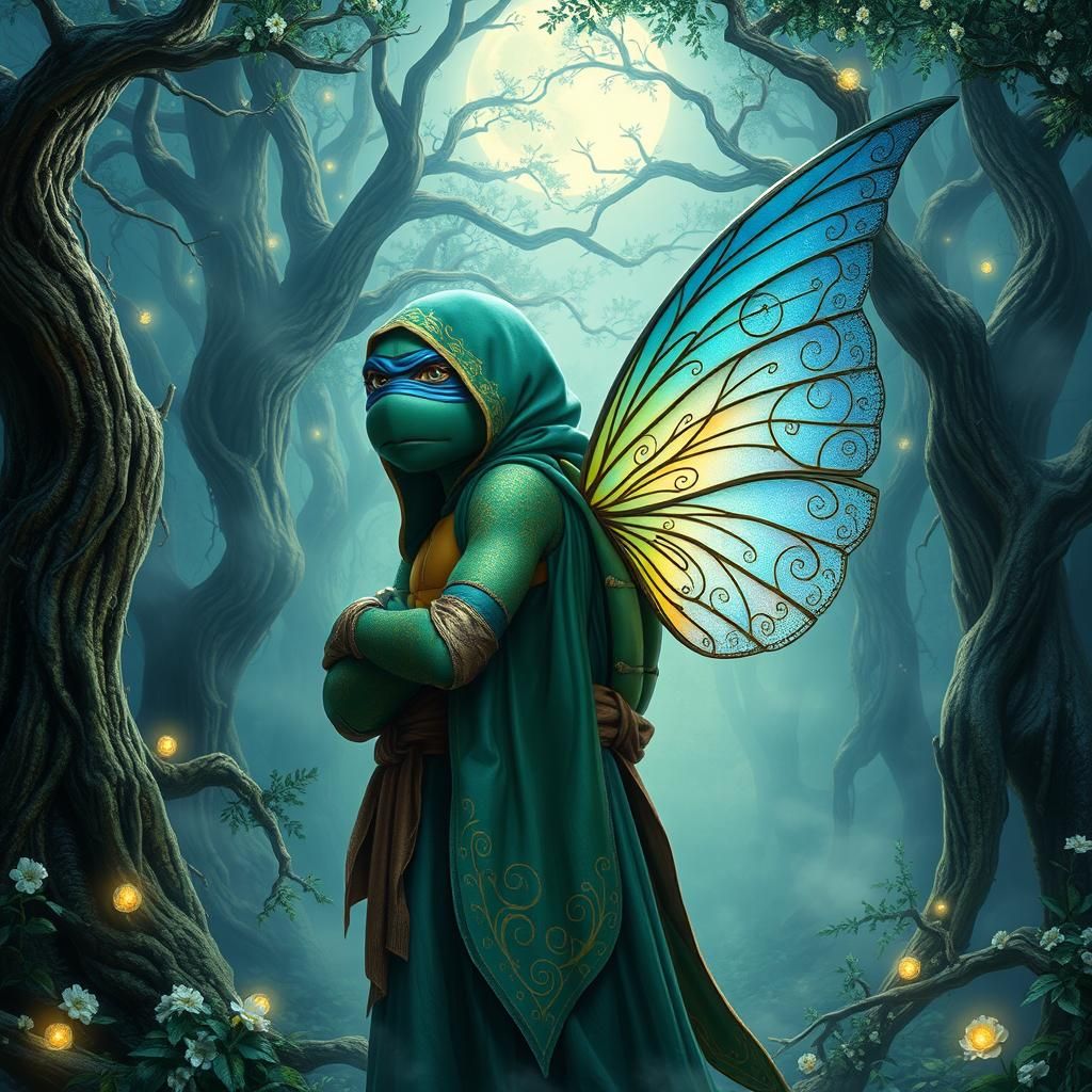 Teenage Mutant Ninja Turtle Leonardo as Fairy