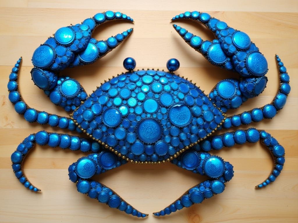 Bottlecap Blue Crab