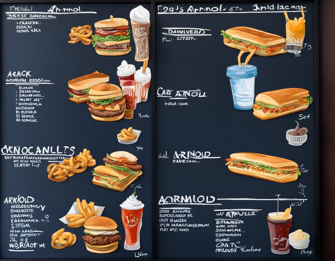 Wack Arnold's Humorous Menu Board