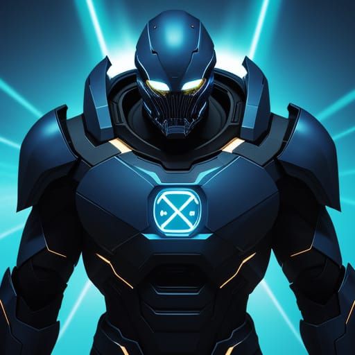 Glowing Number 300 in Spotlight: Digital Art