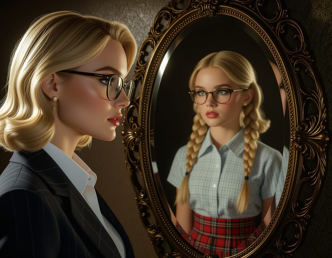 Therese Voerman Sees Jeanette in Antique Mirror