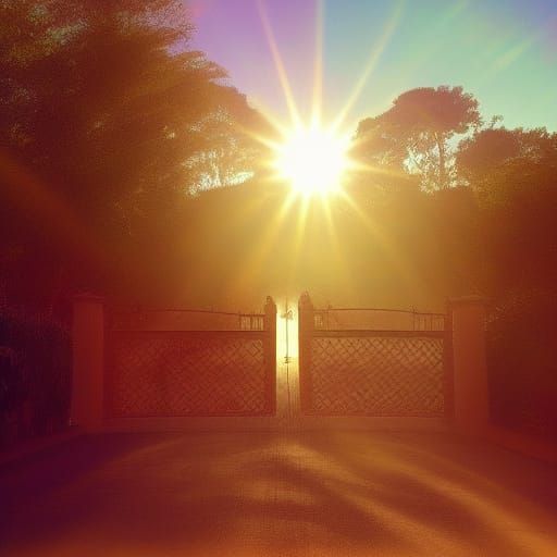 El Dorado Gates Bathed in Divine Light