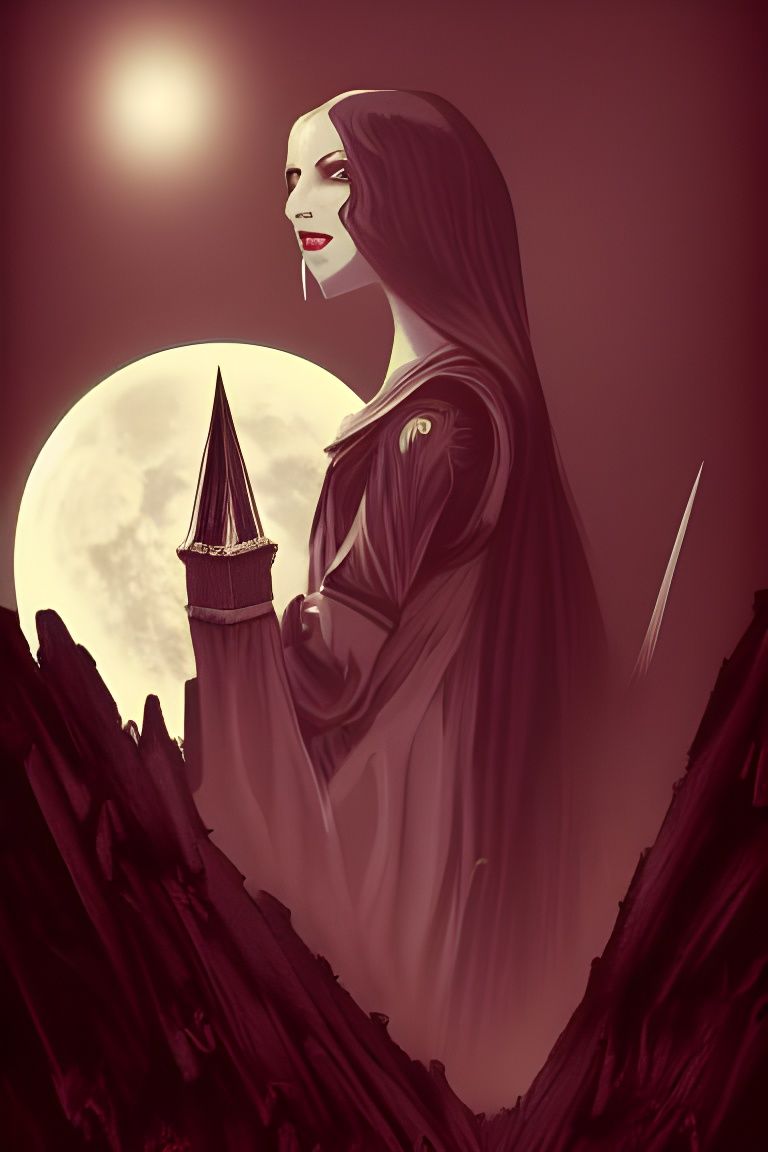 Carmilla: Gothic Horror Movie Poster in Retro Style