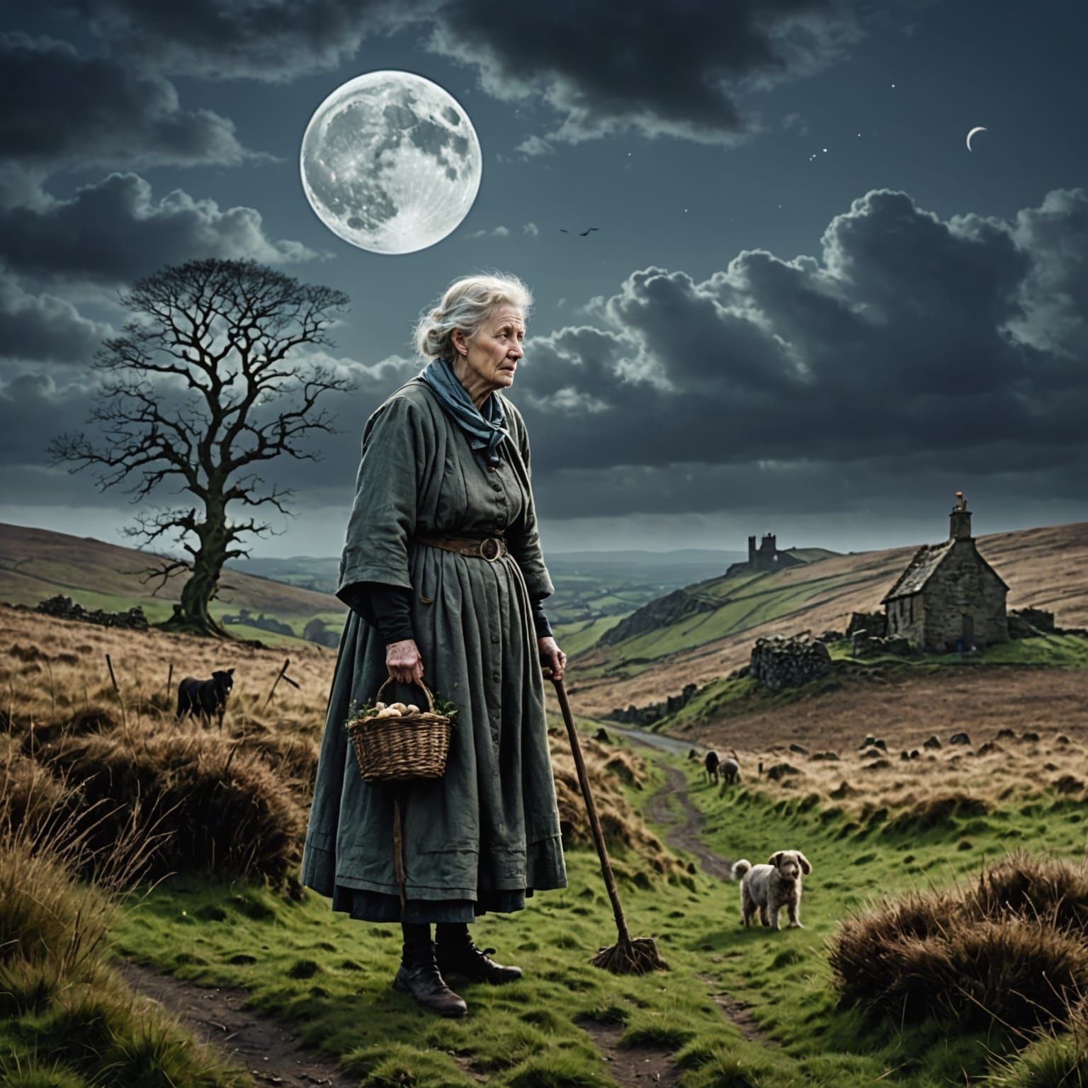 Ethereal Fantasy on a Lancashire Moor: A Desperate Old Woman...