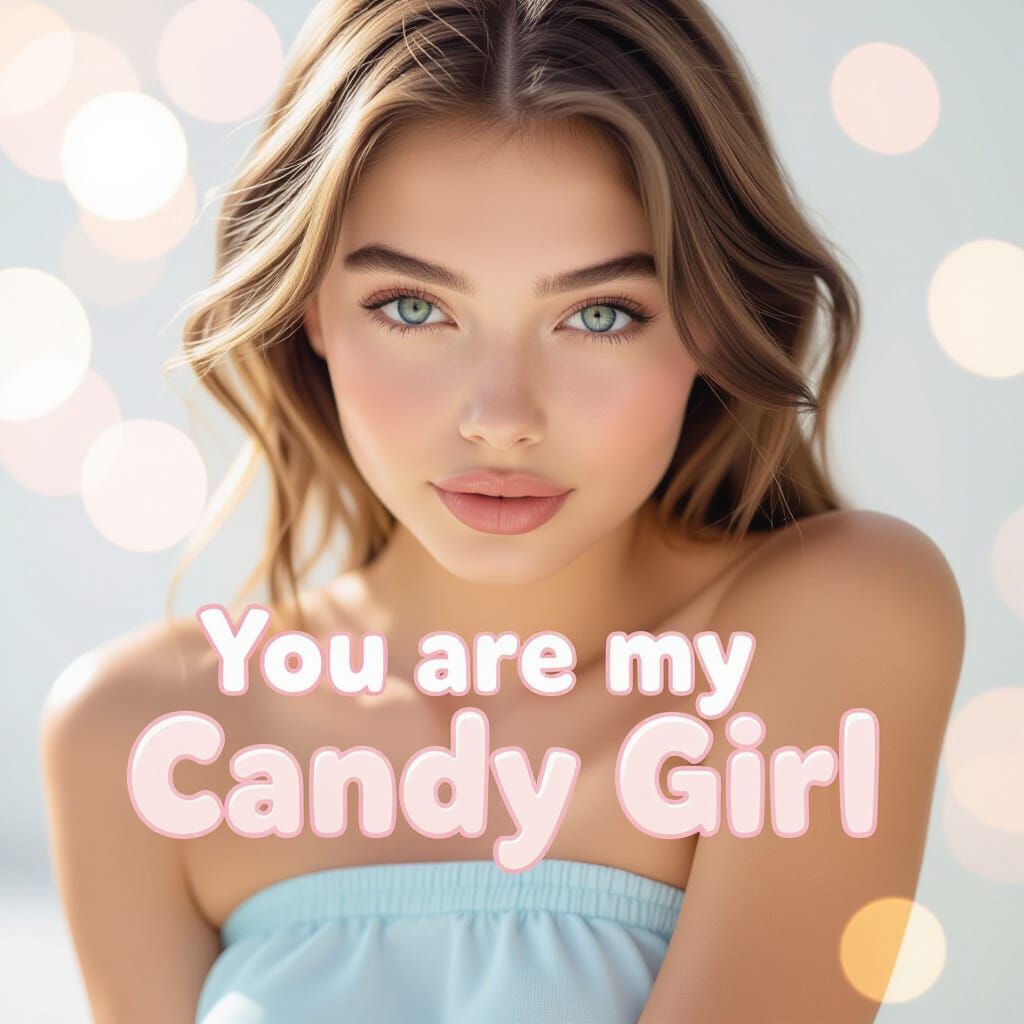 Young Woman with Blue Eyes in Pastel Portrait