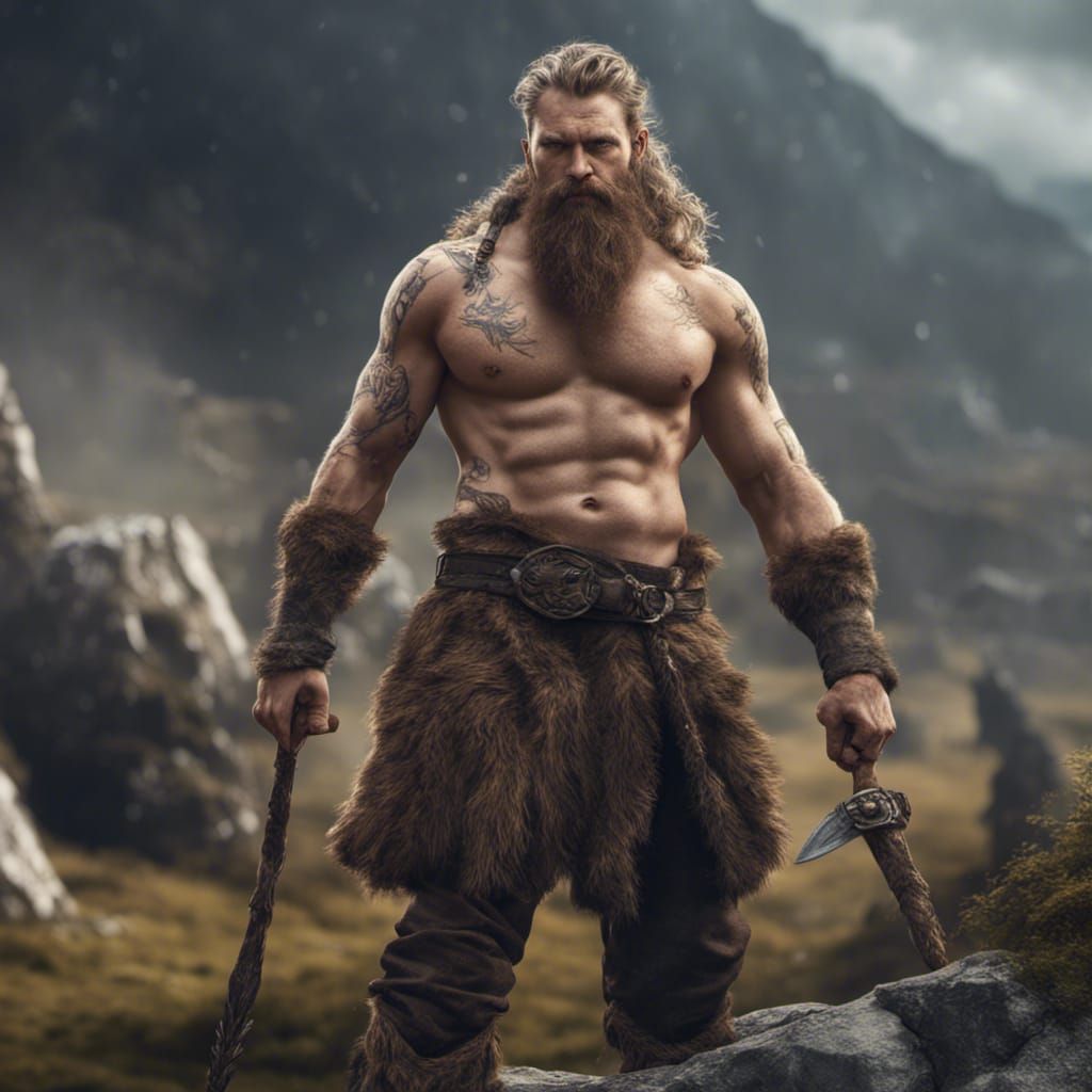 Viking in Lycra: Detailed Matte Painting