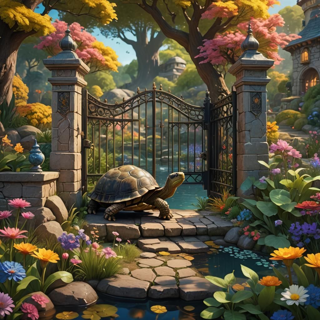 Tilly's Magical Garden: A Fantasy Concept Art