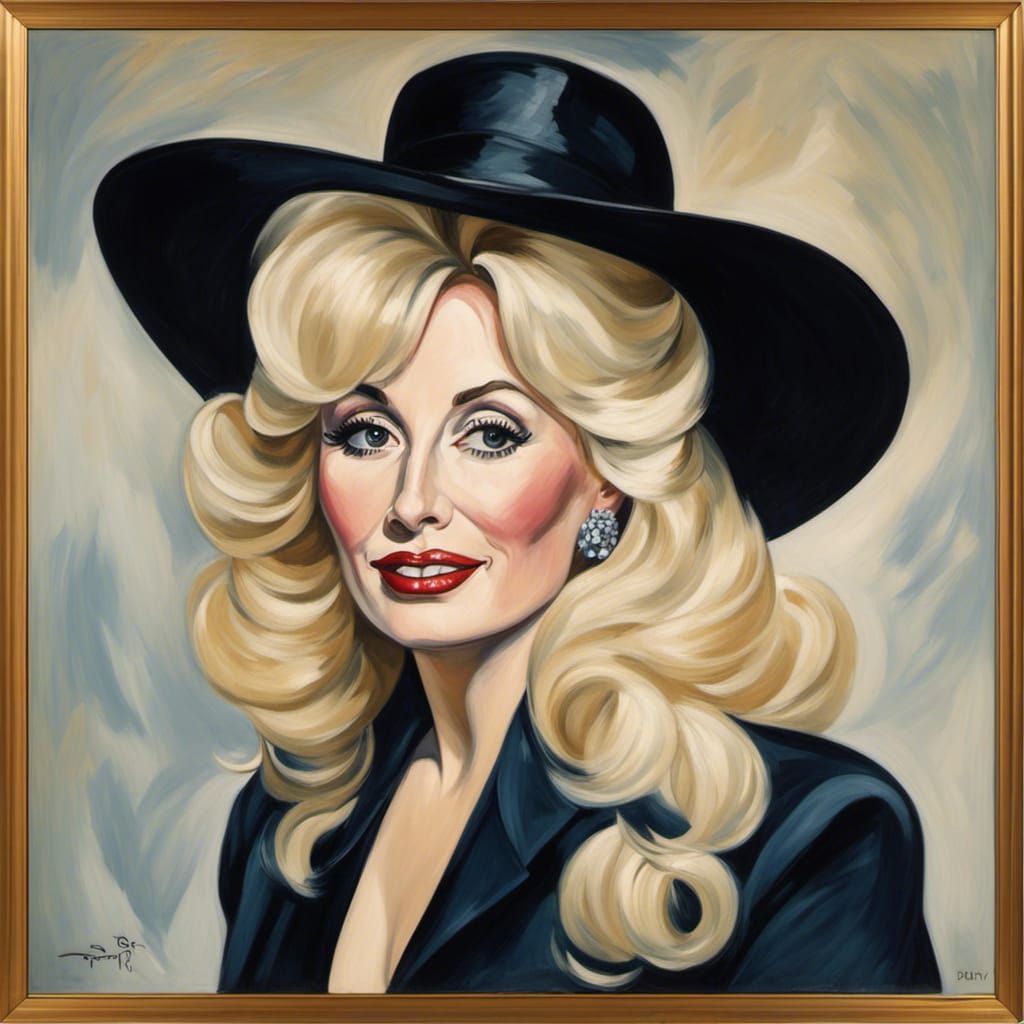 Dolly Parton Portrait in Digital Art Style