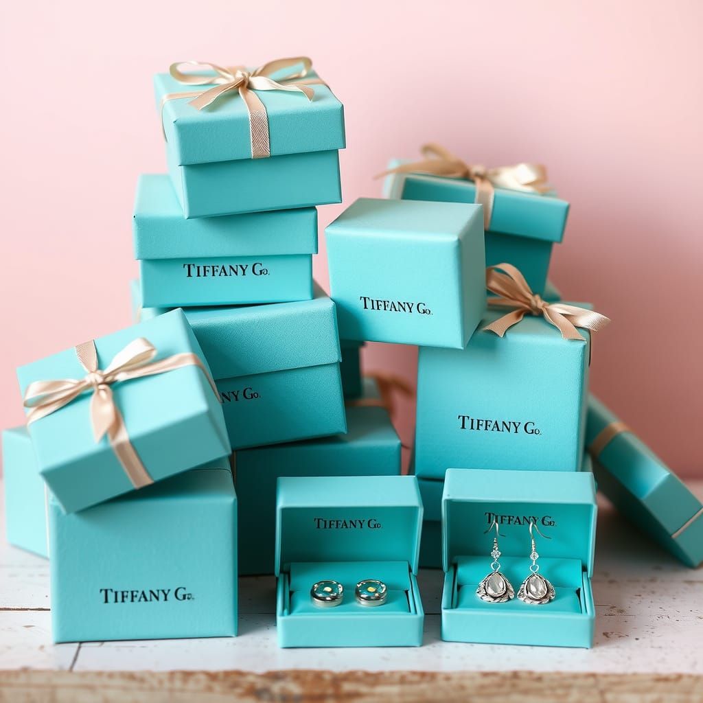 Tiffany Gift Boxes in Soft Pastel Hues