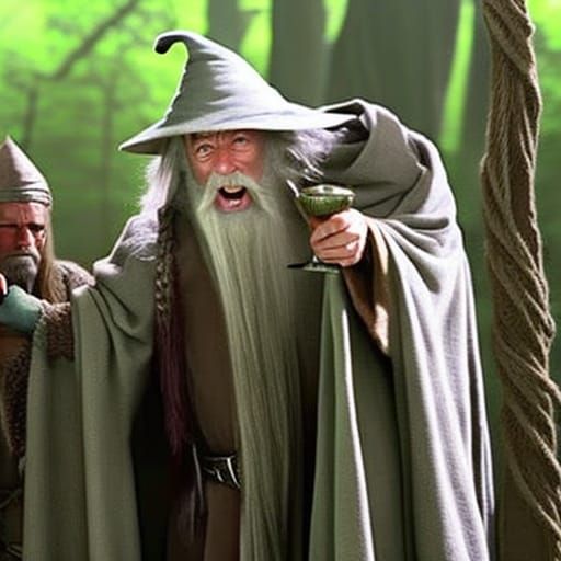 Gandalf's Mischief in the Elf Village