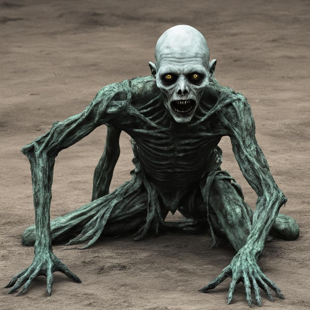 Creepy Akop Ghoul with Slimy Limbs