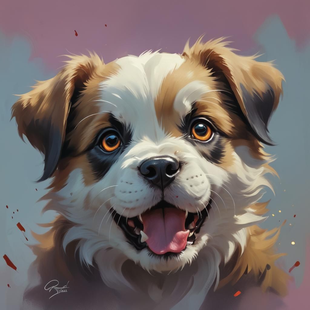 Sinister Puppy in Dark Fantasy Style