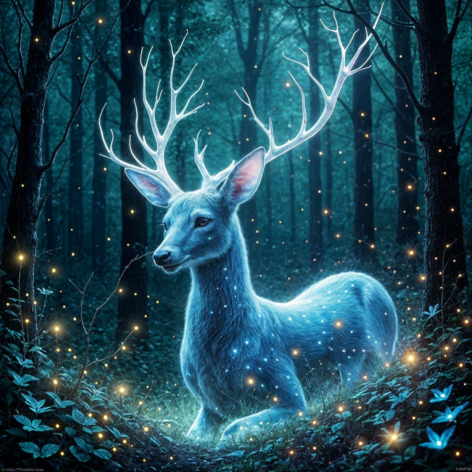 Lumina Deer: Enchanting Creatures of Glowing Forests
