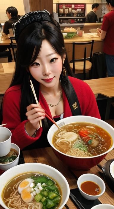 Boa Hancock Enjoys Ramen