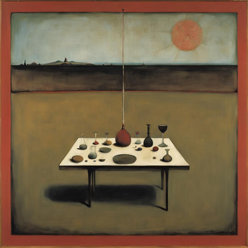 Surreal Tax Abstraction: Rothko and Bosch Inspired