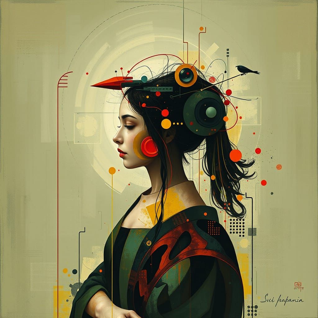 Ethereal Dreamscape in a Cyberpunk Aesthetic