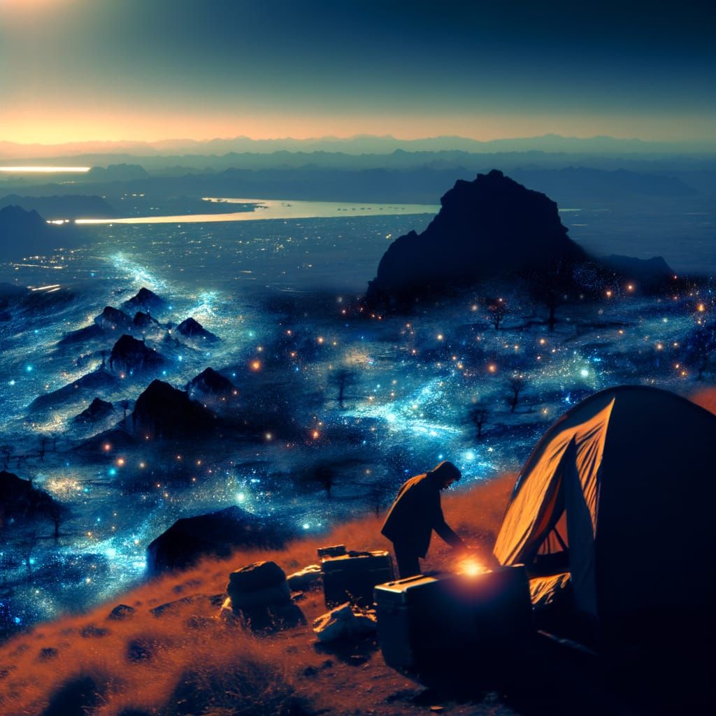 Nomad in Golden Wilderness