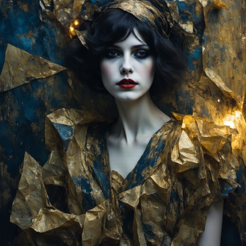 Sci-Fi Marionette Portrait in Earthy Tones