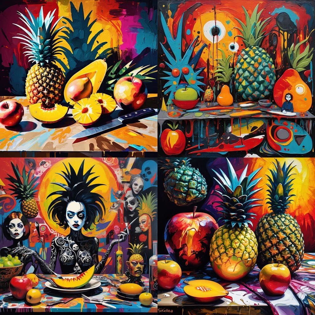 Fruitful Gathering in a Disturbing Still Life